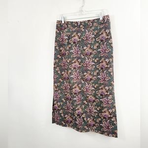 y2k Paisley midi skirt